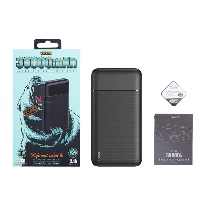 POWER BANK - 30000 mAh RPP 167